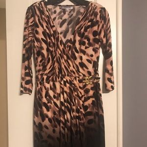 Jennifer Lopez faux wrap dress